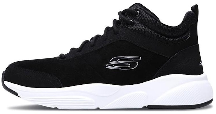 (Women) Skechers Meridian 'Black Mid-Top' 66666128-BKW Buy (Women) Skechers Meridian 'Black Mid-Top' 66666128-BKW