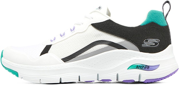 (W) スケッチャーズ アーチフィット 白/ Teal (Sukecchaazu Aachi Fitto Shiro/Tiiru) 149928-WMLT Buy (W) スケッチャーズ アーチフィット 白/ Teal (Sukecchaazu Aachi Fitto Shiro/Tiiru) 149928-WMLT