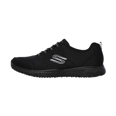 (W) Skechers Microburst - On the Edge 'All Black'