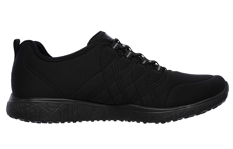 Order (Women) Skechers Microburst - On the Edge 'All Black' 23315-BBK