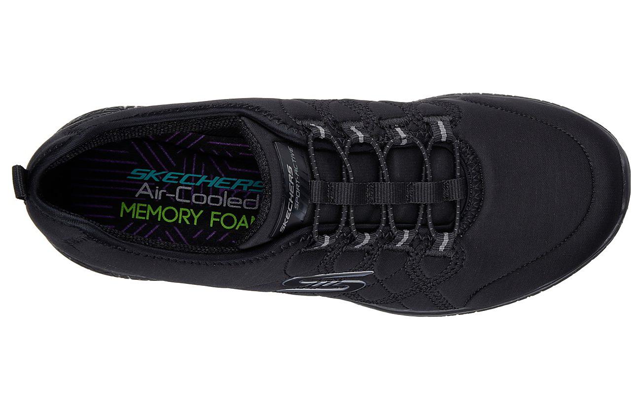 Shop (Women) Skechers Microburst - On the Edge 'All Black' 23315-BBK