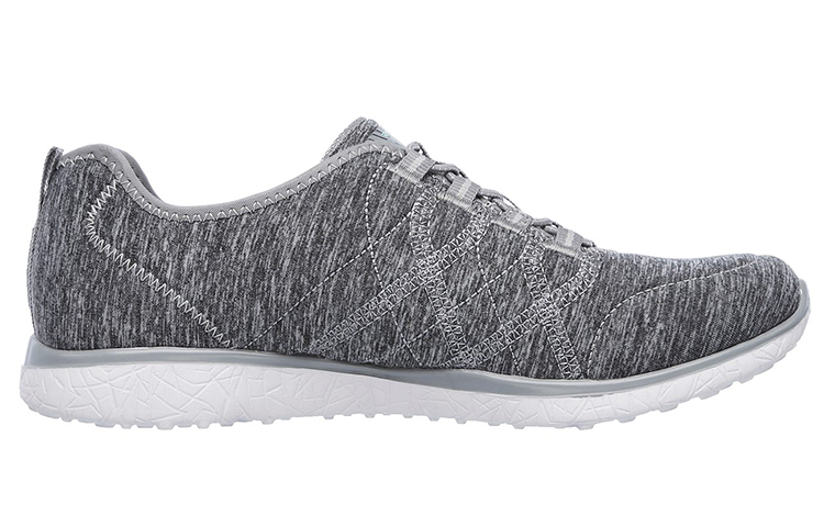 Order (Women) Skechers Microburst - On the Edge 'Grey' 23315-GRY