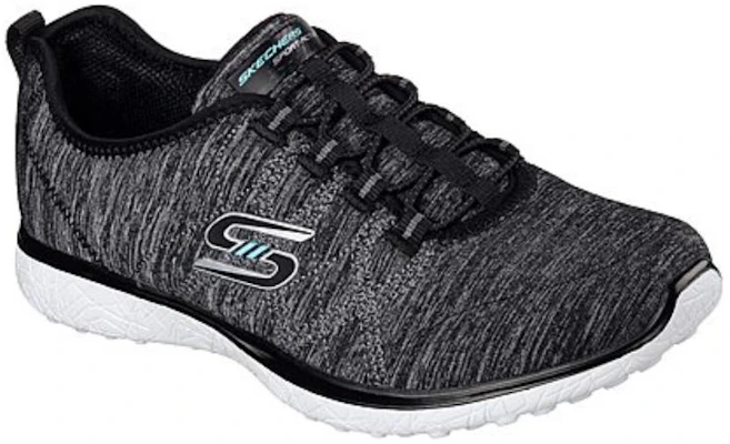 (Women) Skechers Microburst - On the Edge Slip-On 'Black White' 23315-BKW Lookbook (Women) Skechers Microburst - On the Edge Slip-On 'Black White' 23315-BKW