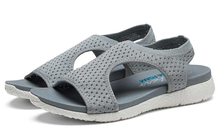 Lookbook (Women) Skechers Microburst 2.0 'Beach Sport Sandal Grey' 39056-LTGY
