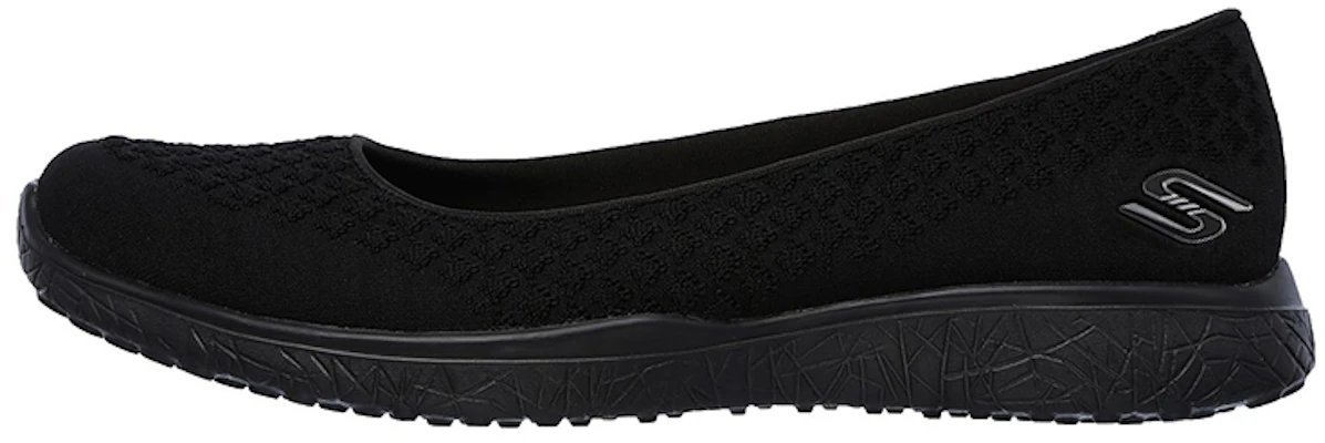 Skechers 女士 Microburst 一脚蹬运动休闲鞋 女款 黑色 Buy Skechers 女士 Microburst 一脚蹬运动休闲鞋 女款 黑色