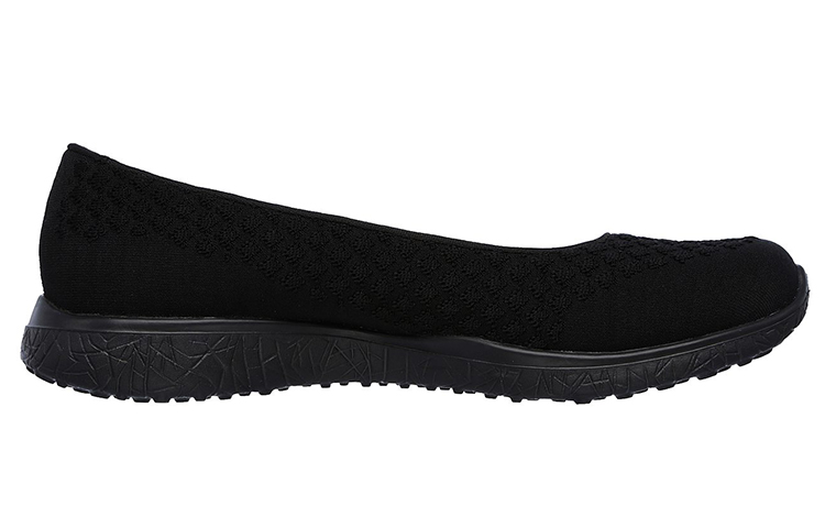 Lookbook Skechers 女士 Microburst 一脚蹬运动休闲鞋 女款 黑色