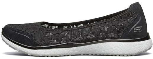 (Women) Skechers Microburst 'Black Casual Slip-On' 23581-BKW (Women) Skechers Microburst 'Black Casual Slip-On' 23581-BKW