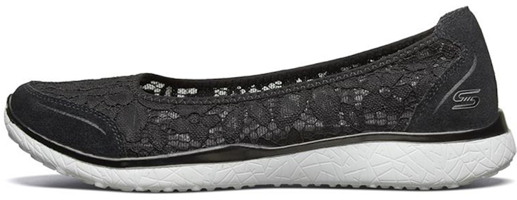 (Women) Skechers Microburst 'Black Casual Slip-On' 23581-BKW Buy (Women) Skechers Microburst 'Black Casual Slip-On' 23581-BKW