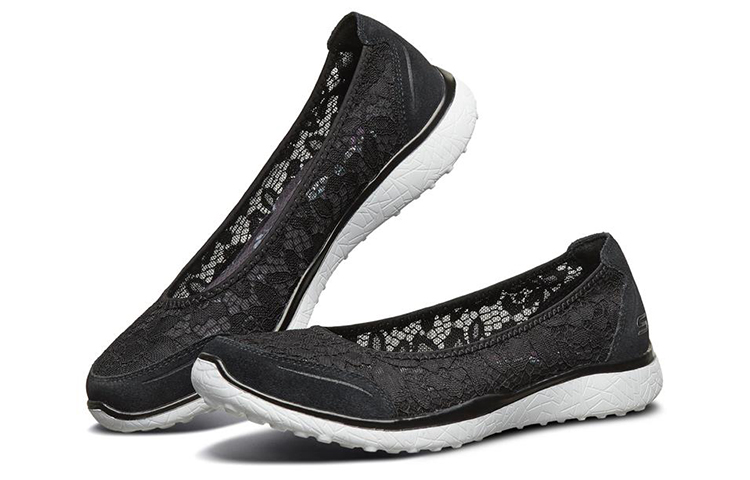 Lookbook (Women) Skechers Microburst 'Black Casual Slip-On' 23581-BKW
