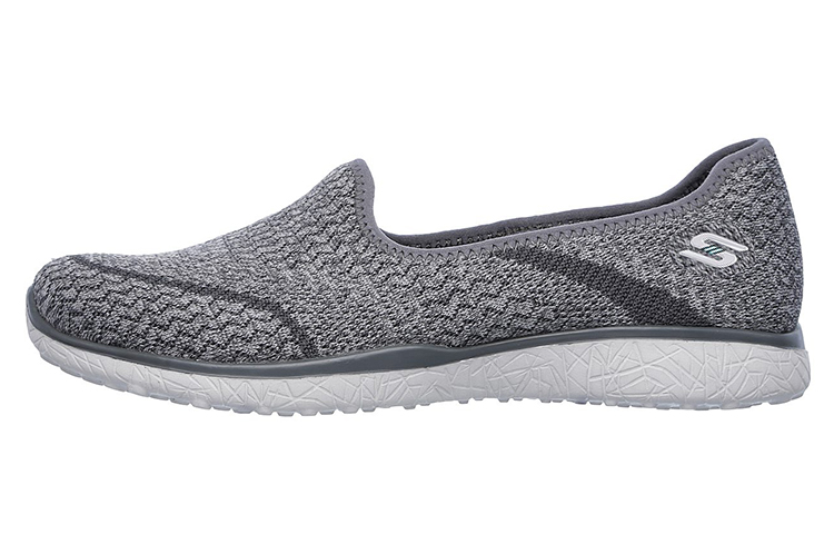 (Women) Skechers Microburst 'Grey Slip-On' 23308-GRY