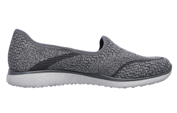 Order (Women) Skechers Microburst 'Grey Slip-On' 23308-GRY