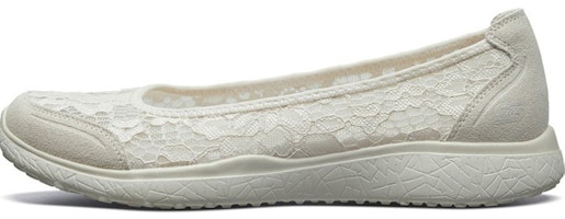 (Women) Skechers Microburst 'Natural Comfort Lace Slip-On' 23581-NAT (Women) Skechers Microburst 'Natural Comfort Lace Slip-On' 23581-NAT