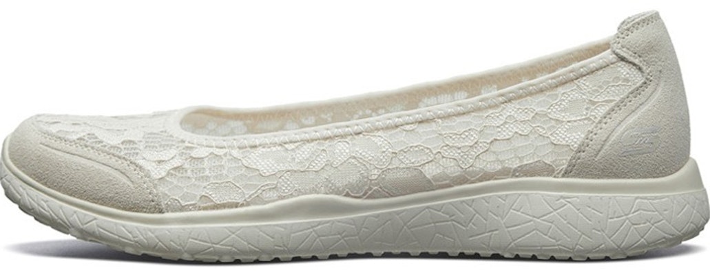 (Women) Skechers Microburst 'Natural Comfort Lace Slip-On' 23581-NAT Buy (Women) Skechers Microburst 'Natural Comfort Lace Slip-On' 23581-NAT
