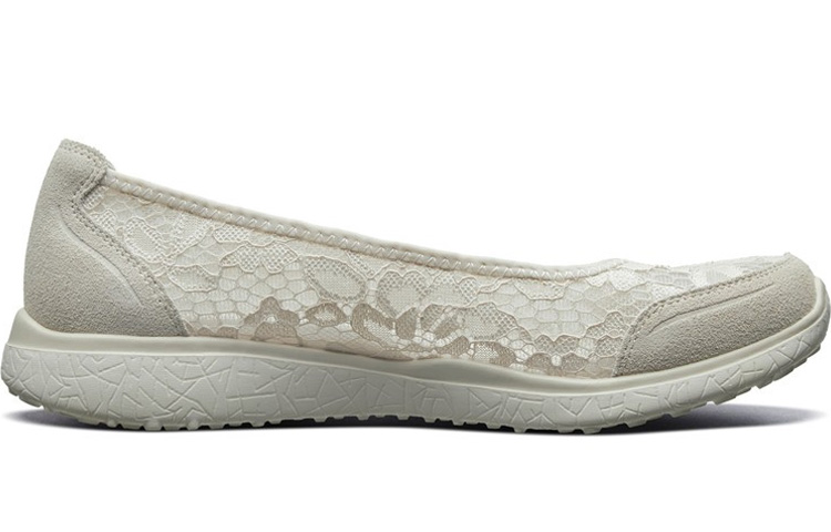 Order Skechers Microburst 透氣舒適 蕾絲懶人平底鞋 女款 自然色