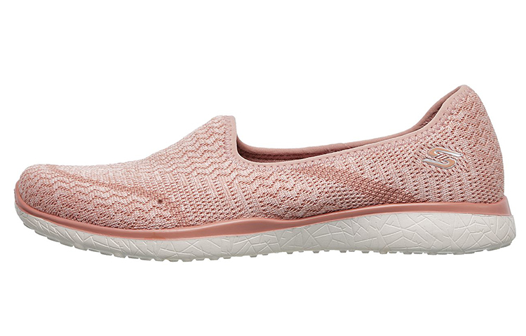 (Women) Skechers Microburst 'Pink Slip-On' 23308-ROS