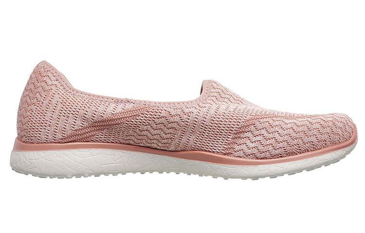 Order (Women) Skechers Microburst 'Pink Slip-On' 23308-ROS