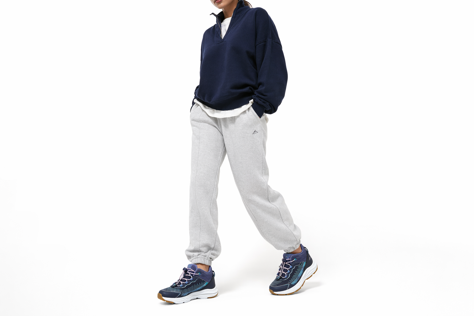 Order Skechers Girls 保暖耐磨 舒適 中筒 雪地靴 女款 海軍藍薰衣草色