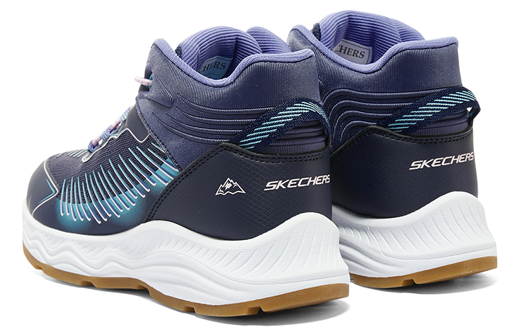 Details for Skechers Girls 保暖耐磨 舒適 中筒 雪地靴 女款 海軍藍薰衣草色