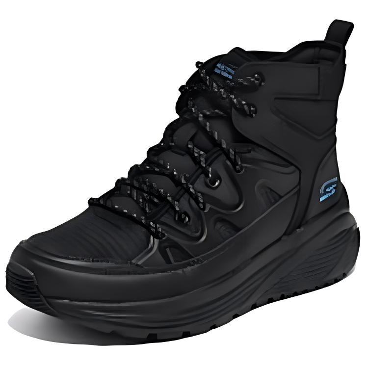 Lookbook (Women) Skechers Mid-Top 'Black Comfort' 117267-BBK