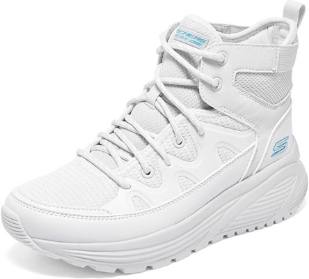 (Women) Skechers Mid-Top 'Comfort White' 117267-LTGY Shop (Women) Skechers Mid-Top 'Comfort White' 117267-LTGY