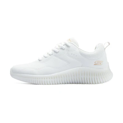 (W) Skechers Mid-Top Lifestyle Casual Shoes 'Shock-Absorbent Non-Slip White'