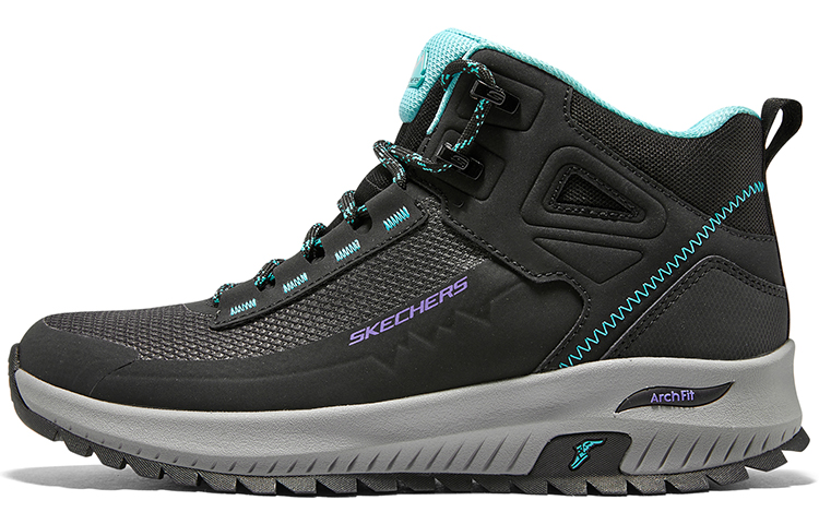 (Women) Skechers Mid Top 'Black Blue' 180086-BKBL