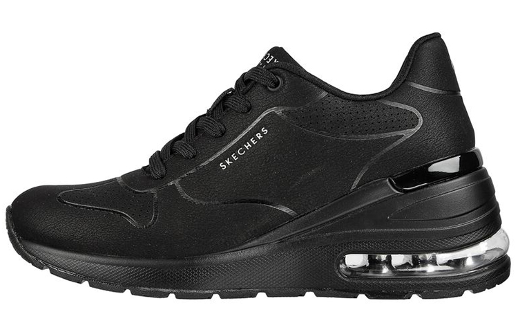 (W) Skechers Million Air - Lifted 'Black'