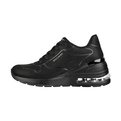 (W) Skechers Million Air - Lifted 'Black'