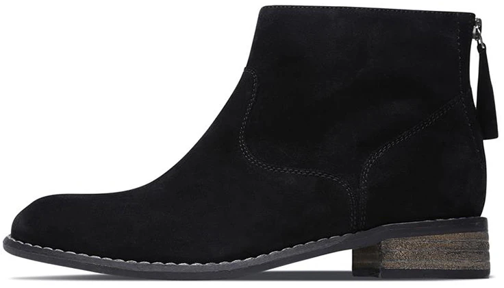 women-skechers-modern-comfort-black-chunky-heel-bootie-48378-blk