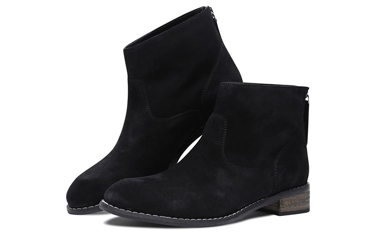 Lookbook (W) Skechers Modern Comfort 'Botines Negros con Tacón Grueso' 48378-BLK