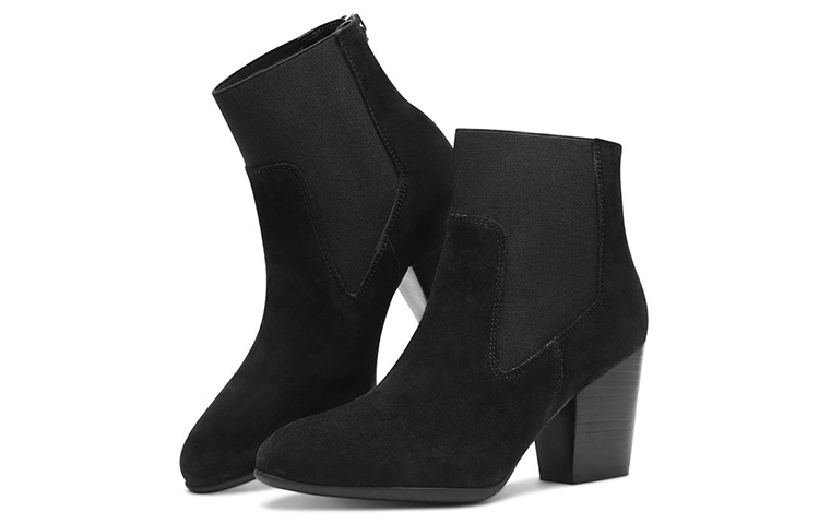 Lookbook (W) Skechers Modern Comfort 'Botines Negros de Tacón Grueso' 48354-BLK