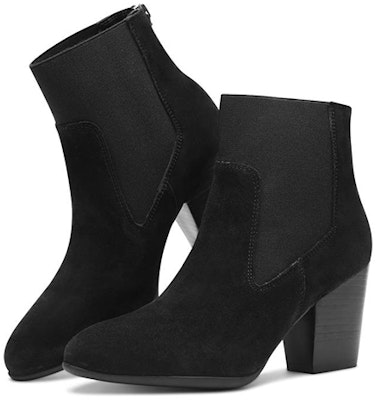 (Women) Skechers Modern Comfort 'Black Chunky Heel Bootie' 48354-BLK Shop (Women) Skechers Modern Comfort 'Black Chunky Heel Bootie' 48354-BLK