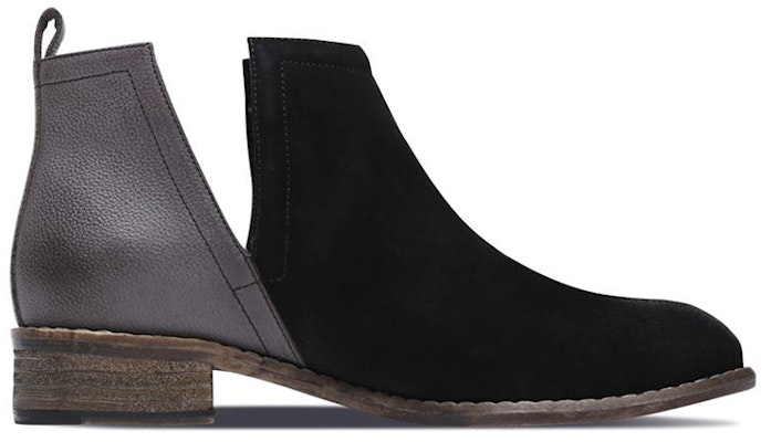 (Women) Skechers Modern Comfort 'Black Grey Slip-On Boot' 49711-BKCC Order (Women) Skechers Modern Comfort 'Black Grey Slip-On Boot' 49711-BKCC