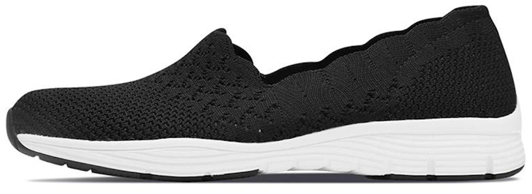 (Women) Skechers Modern Comfort Slip-on Shoes 'Black White' 49481-BLK Buy (Women) Skechers Modern Comfort Slip-on Shoes 'Black White' 49481-BLK