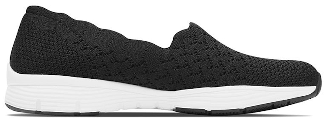 (Women) Skechers Modern Comfort Slip-on Shoes 'Black White' 49481-BLK Order (Women) Skechers Modern Comfort Slip-on Shoes 'Black White' 49481-BLK