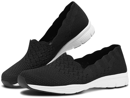 (W) Skechers Modern Comfort Slip-on Sepatu 'Hitam Putih' 49481-BLK Lookbook (W) Skechers Modern Comfort Slip-on Sepatu 'Hitam Putih' 49481-BLK