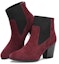 Lookbook (W) Skechers Modern Comfort 'Burgundy Chunky Heel Bootie' Tumit Kasut But Kekasih. 48354-BURG