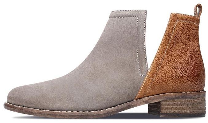 (Women) Skechers Modern Comfort 'Grey Brown Slip-On Boot' 49711-TPBR Buy (Women) Skechers Modern Comfort 'Grey Brown Slip-On Boot' 49711-TPBR
