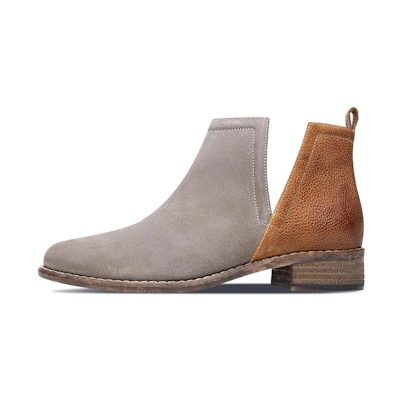 (W) Skechers Modern CMFT 'Grey Brown Slip-On Boot'