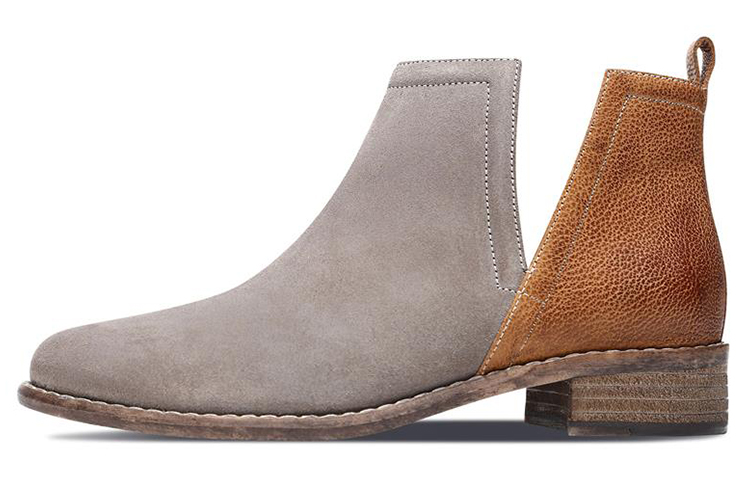 (Women) Skechers Modern Comfort 'Grey Brown Slip-On Boot' 49711-TPBR