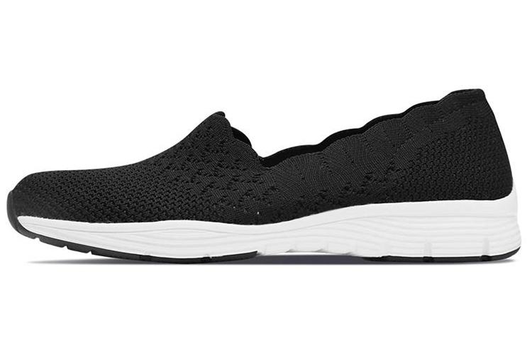 (Women) Skechers Modern Comfort Slip-on Shoes 'Black White' 49481-BLK