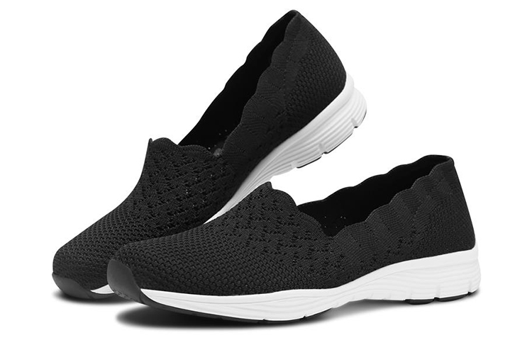 Lookbook (W) Skechers Modern Comfort Slip-On Schuhe ''Schwarz Weiß'' 49481-BLK
