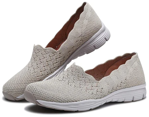 (W) Skechers Confort Moderne Chaussures Sans Lacets Ivoire 49481-NAT Lookbook (W) Skechers Confort Moderne Chaussures Sans Lacets Ivoire 49481-NAT