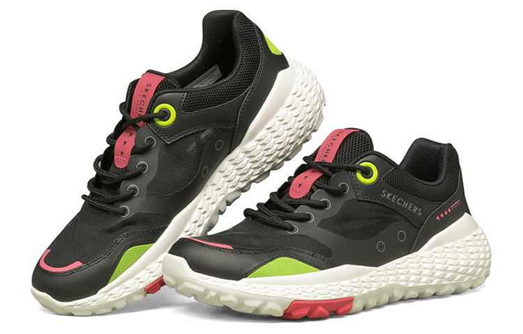 Lookbook (W) Skechers Monster 'Hitam Hijau' 155376-BKMT