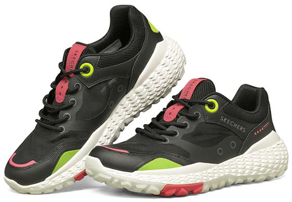 (Women) Skechers Monster 'Black Green' 155376-BKMT Lookbook (Women) Skechers Monster 'Black Green' 155376-BKMT