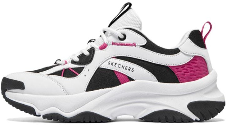 women-skechers-street-wear-resistant-anti-slip-low-top-black-white-pink-177590-wbk