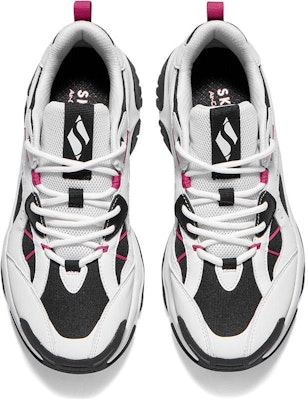 (W) Skechers Moonhiker 'Putih Hitam Merah Jambu' 177590-WBK Lookbook (W) Skechers Moonhiker 'Putih Hitam Merah Jambu' 177590-WBK