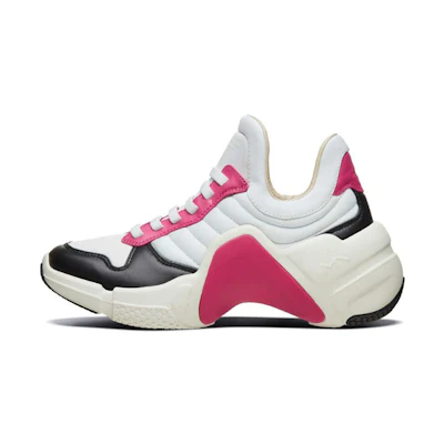 (W) Skechers Neo Block Sports Shoes White/Pink