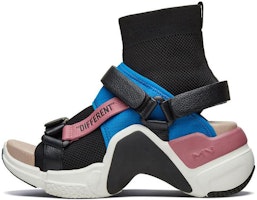 (Women) Skechers Neo Block Sandal 'Black Blue Pink' 69315-BKMT (Women) Skechers Neo Block Sandal 'Black Blue Pink' 69315-BKMT