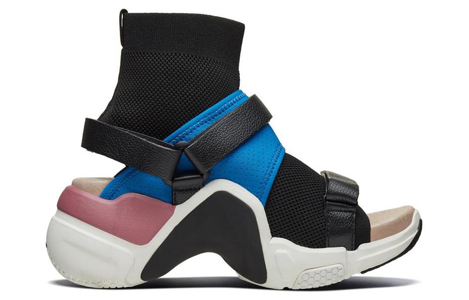 Order (W) Skechers Neo Block Sandal 'Hitam Biru Merah Jambu' 69315-BKMT